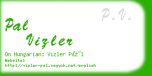 pal vizler business card